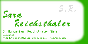 sara reichsthaler business card